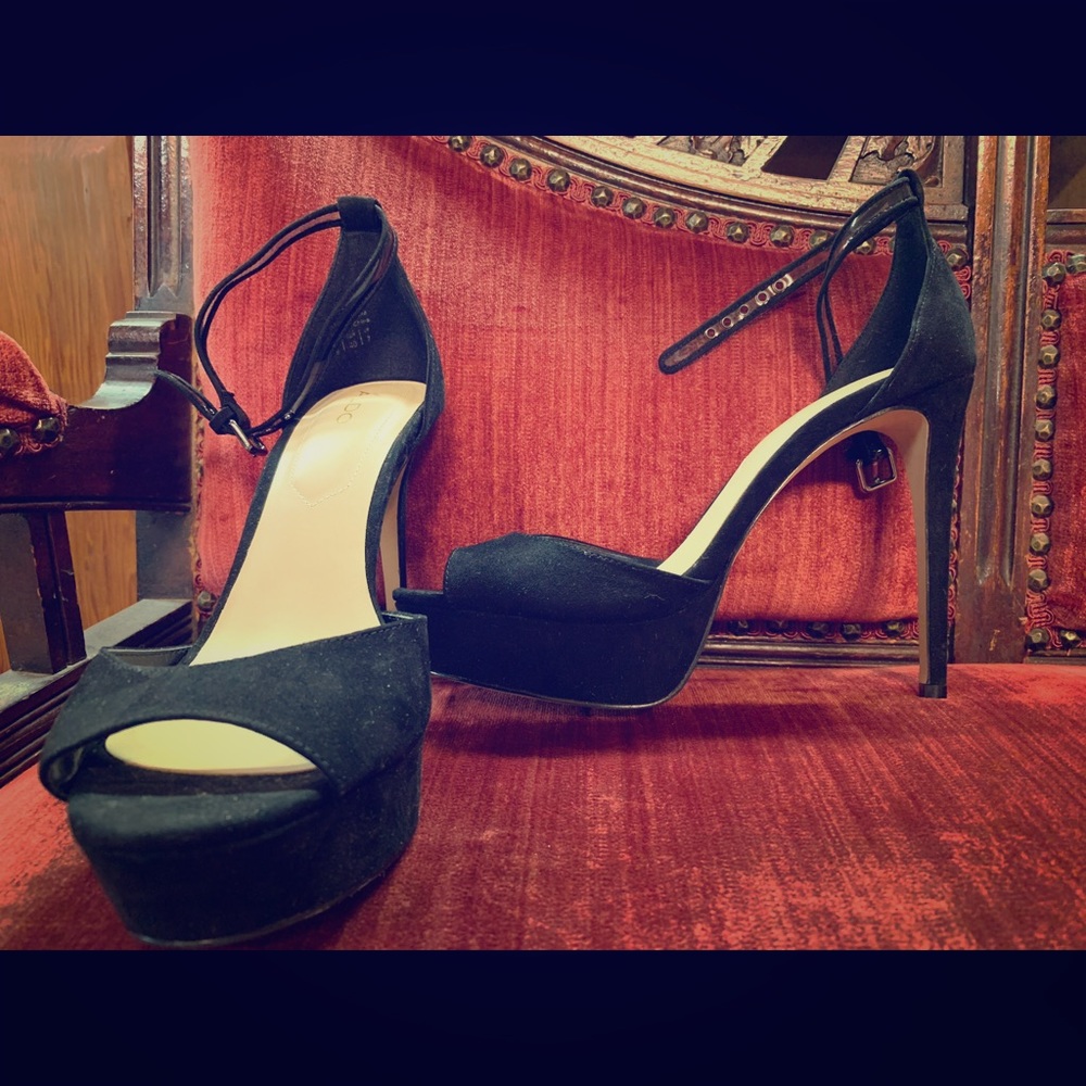 ALDO Black Wedge Heels